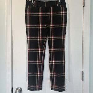 Loft Womens Plaid Dress Pants Size 4p